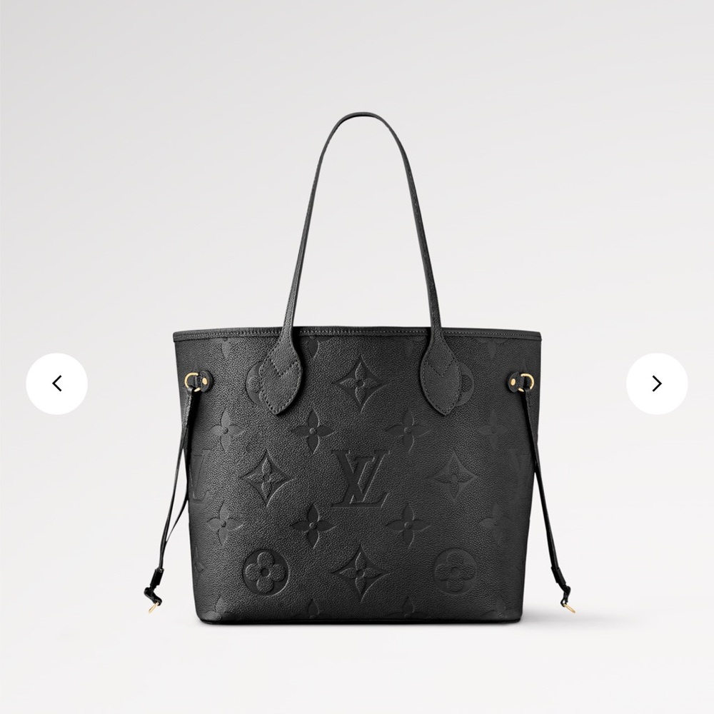 Louis Vuitton Black Neverfull MM Tote